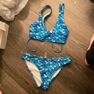 Blue mermaid swimsuit